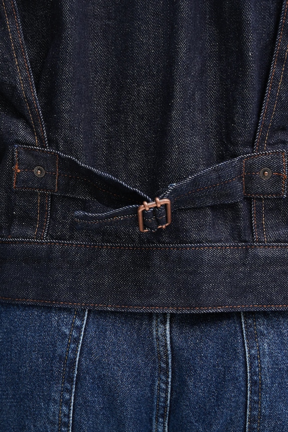 Rifľová bunda Tommy Jeans DM0DM22141 tmavomodrá