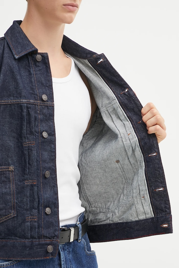 Rifľová bunda Tommy Jeans DM0DM22141