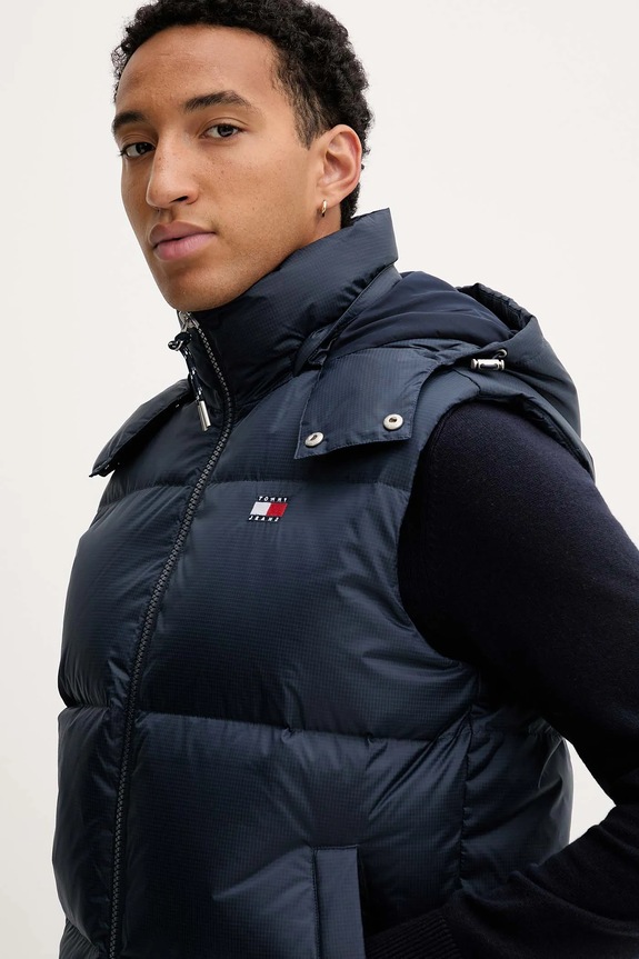 Tommy Jeans bezrękawnik puchowy granatowy DM0DM22068
