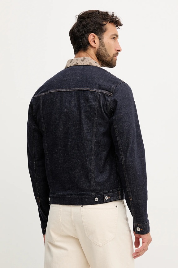 Îmbrăcăminte Guess geacă jeans DILLON M5YXN1.D5QC2 bleumarin