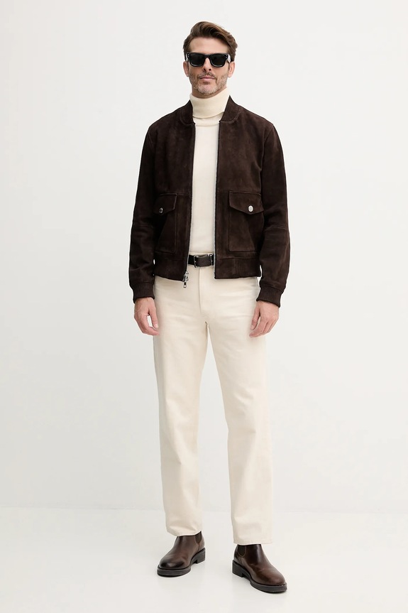 Μπουφάν σουέτ bomber Michael Kors CT5801E4R4 καφέ AW25