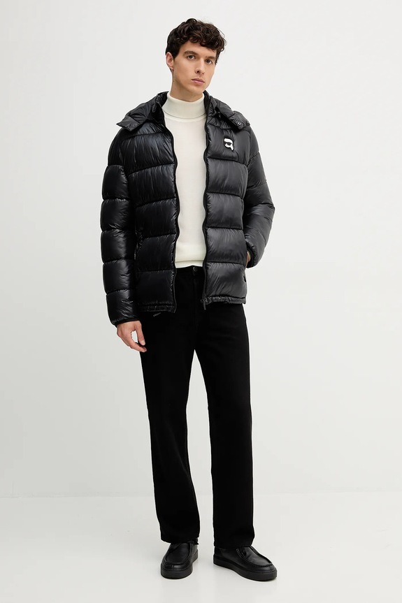 Karl Lagerfeld geacă 554590.505022 negru AW25