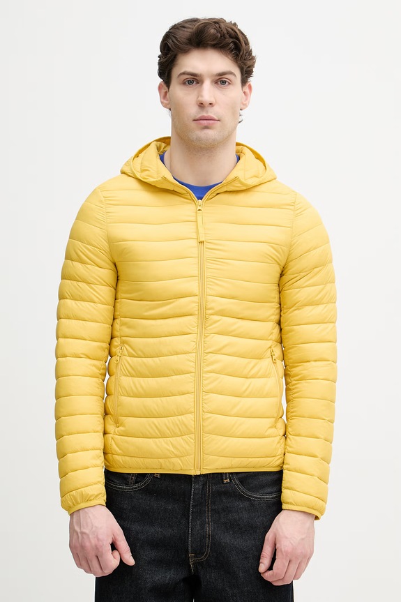 United Colors of Benetton jachetă bărbați galben 2TWDUN06I
