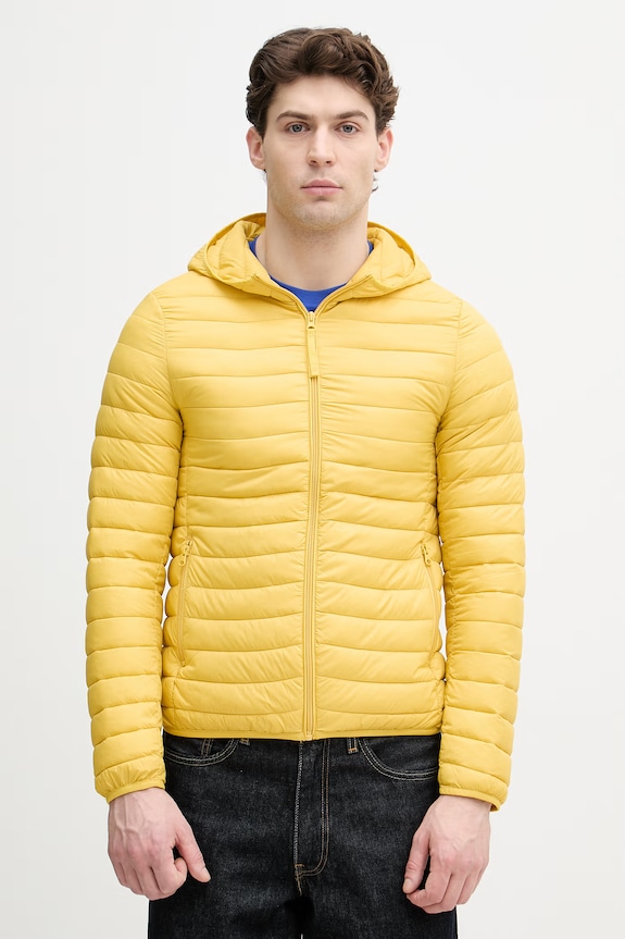 United Colors of Benetton jachetă bărbați galben 2TWDUN06I