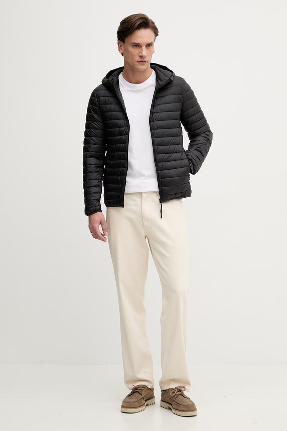 United Colors of Benetton jachetă pentru bărbați 2TWDUN06I negru SS26