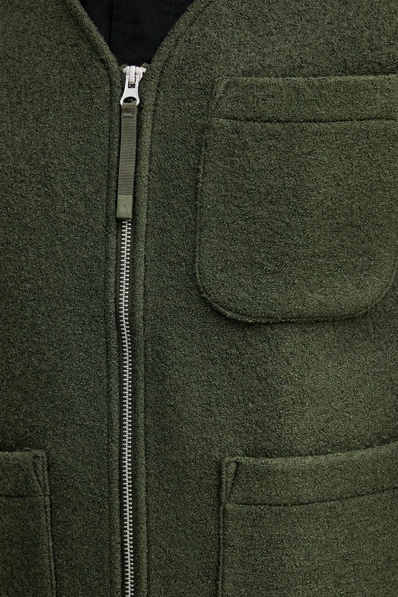 United Colors of Benetton gilet con lana 24RDUJ00R verde