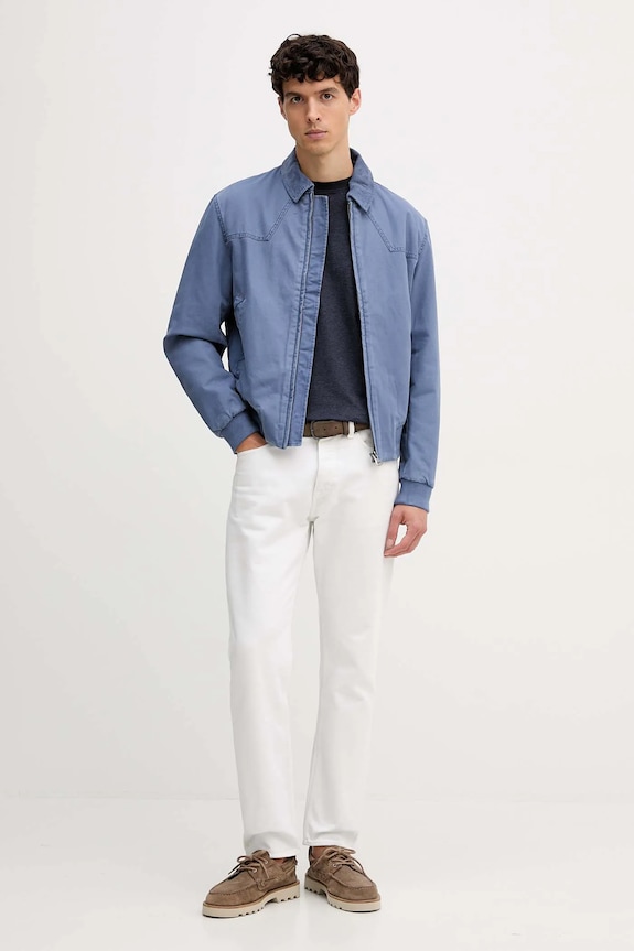 United Colors of Benetton giacca di jeans 2QHDUN06K blu AW25