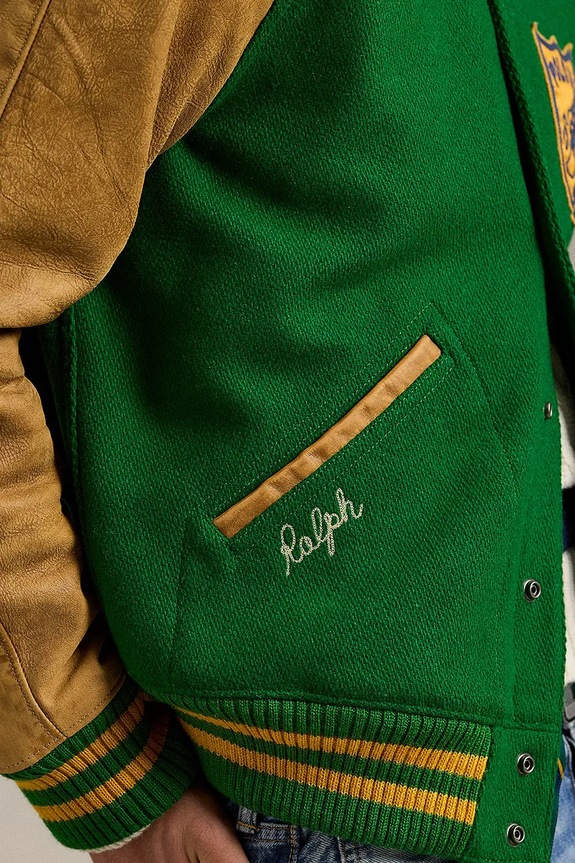 Polo Ralph Lauren kurtka Lttrmn Jkt Lined 710970577 zielony