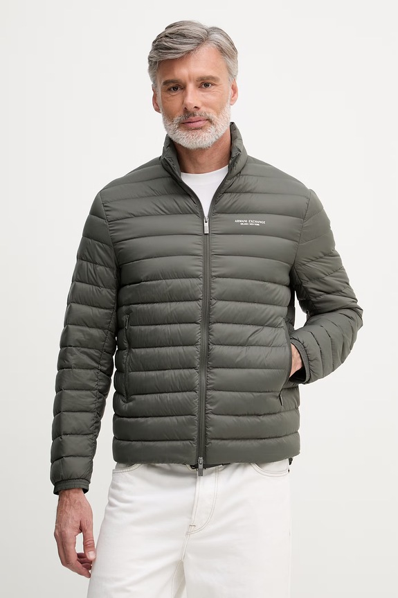 Armani Exchange geacă cu puf pentru bărbați verde XM001919.AF16927