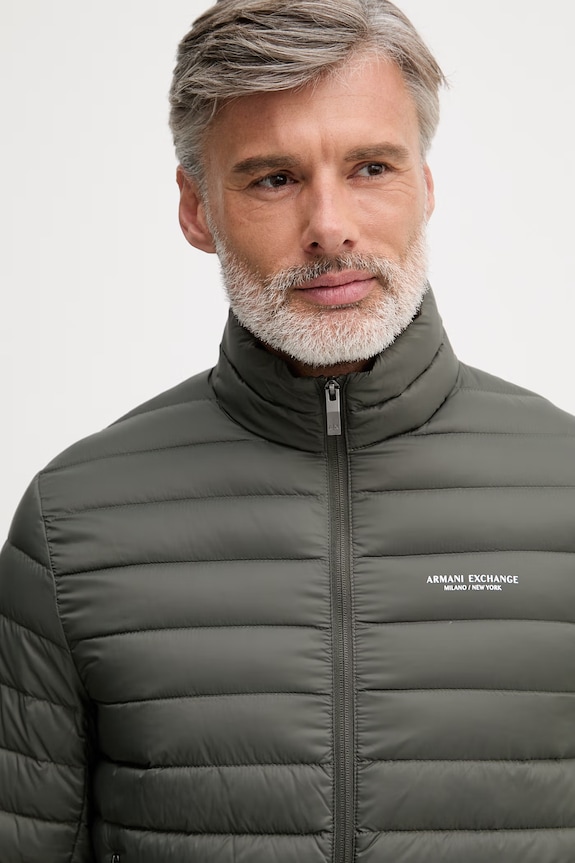 Armani Exchange geacă cu puf pentru bărbați verde XM001919.AF16927