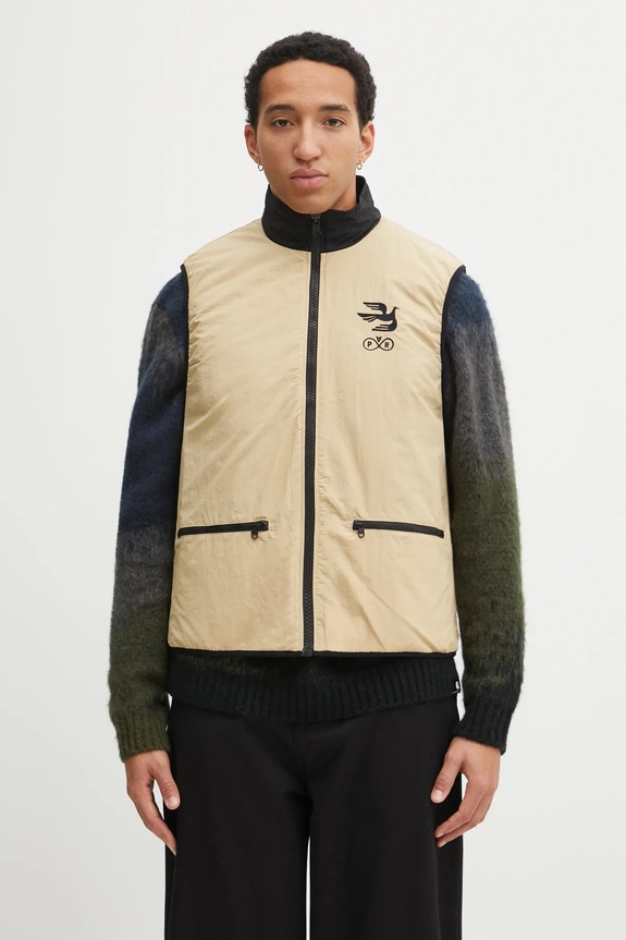 by Parra gilet reversibile Infinite bird reversible non isolato blu navy 54250