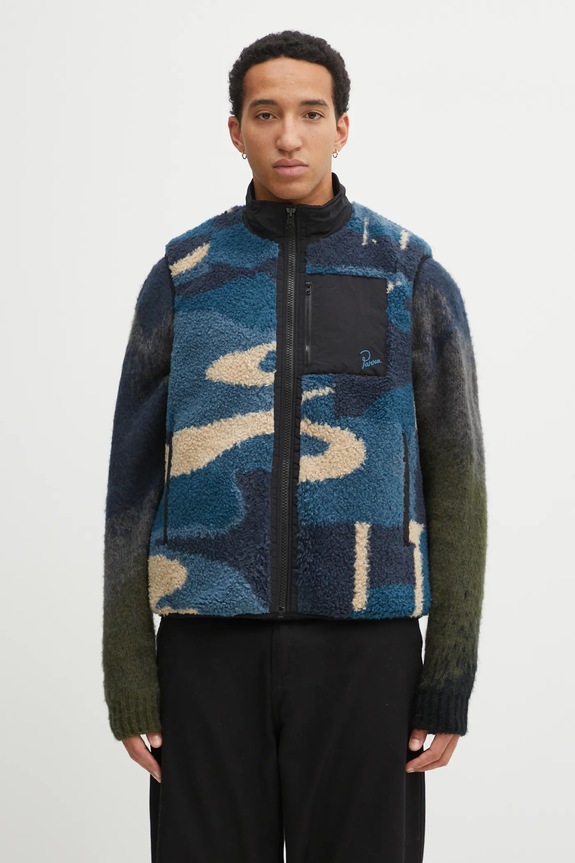by Parra gilet reversibile Infinite bird reversible blu navy 54250
