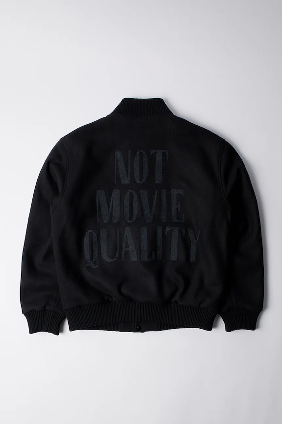 Bomber bunda s vlnou by Parra Not movie quality varsity 54365 černá AW25