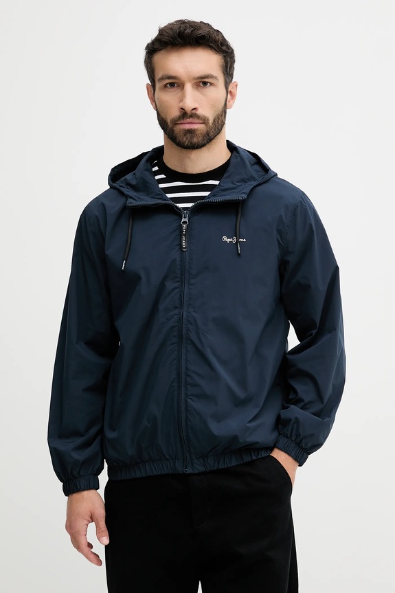 Pepe Jeans rövid kabát nem szigetelt sötétkék PM403166