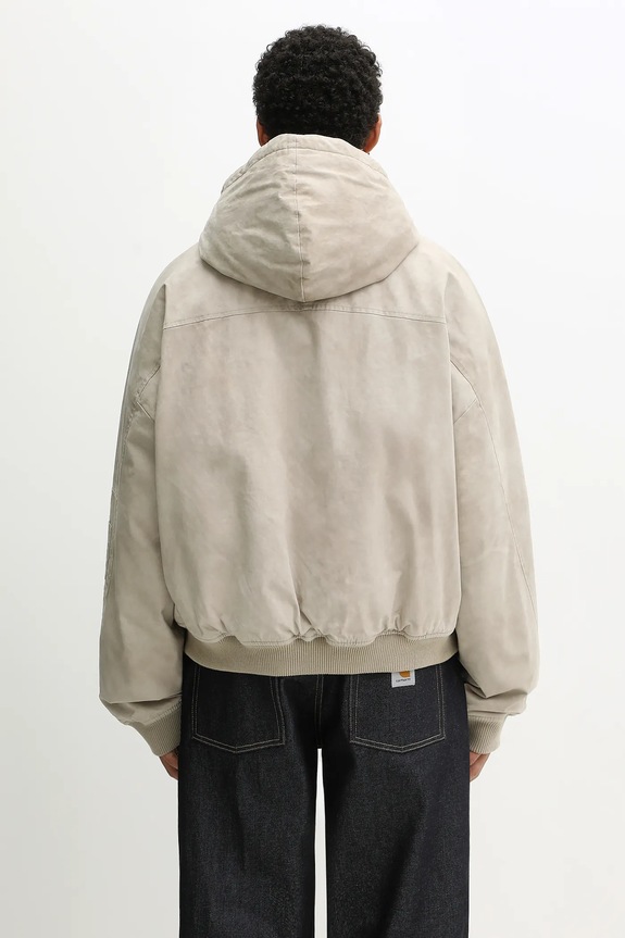 Abbigliamento Represent giacca Hooded Bomber (Washed) MLM100127 beige