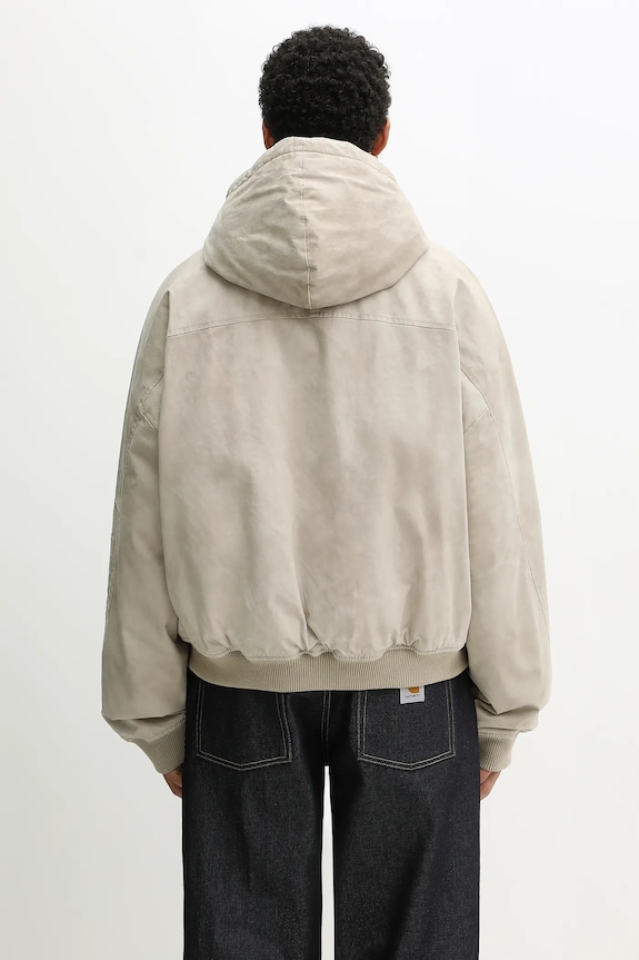 Abbigliamento Represent giacca Hooded Bomber (Washed) MLM100127 beige