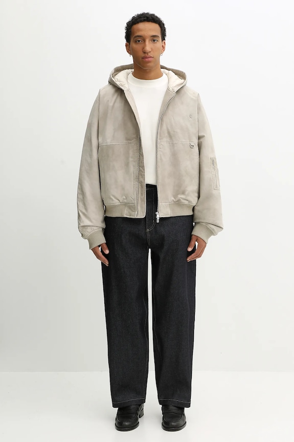 Represent giacca Hooded Bomber (Washed) MLM100127