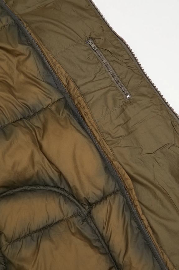 Represent kurtka Translucent Hooded Puffer MLM100120 zielony