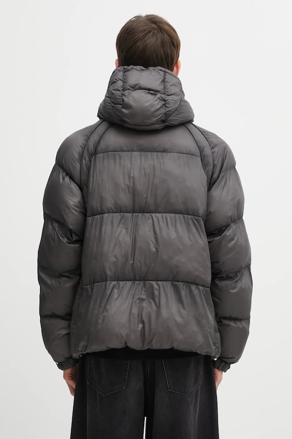 Odzież Represent kurtka Translucent Hooded Puffer MLM100120 czarny