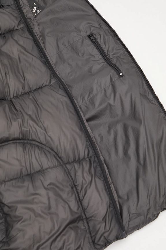 Represent kurtka Translucent Hooded Puffer MLM100120 czarny