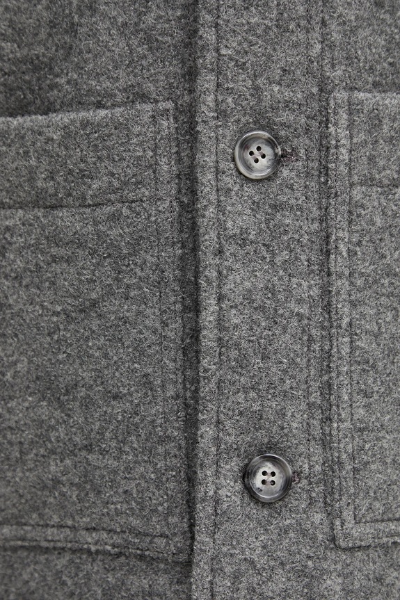 A.P.C. giacca in lana veste emile logo WVBEH.H32029 grigio