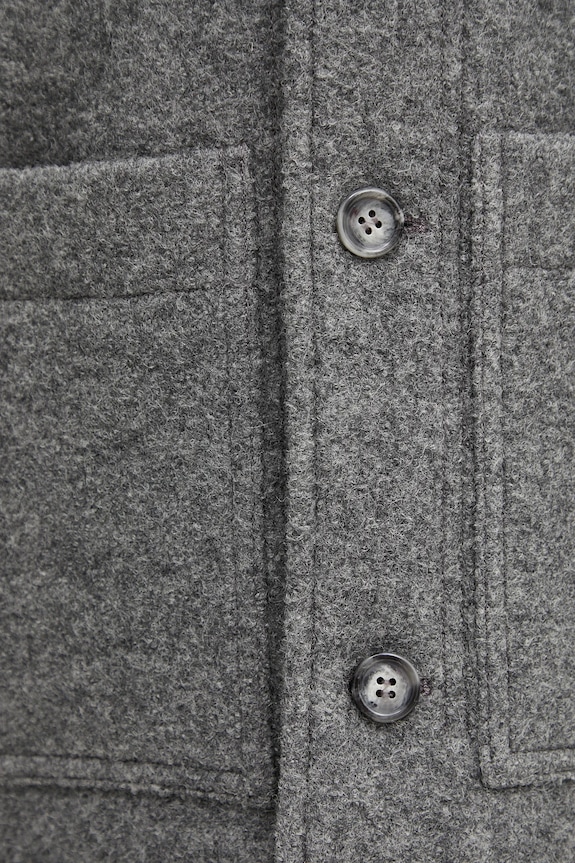 Вълнено яке A.P.C. veste emile logo WVBEH.H32029 сив