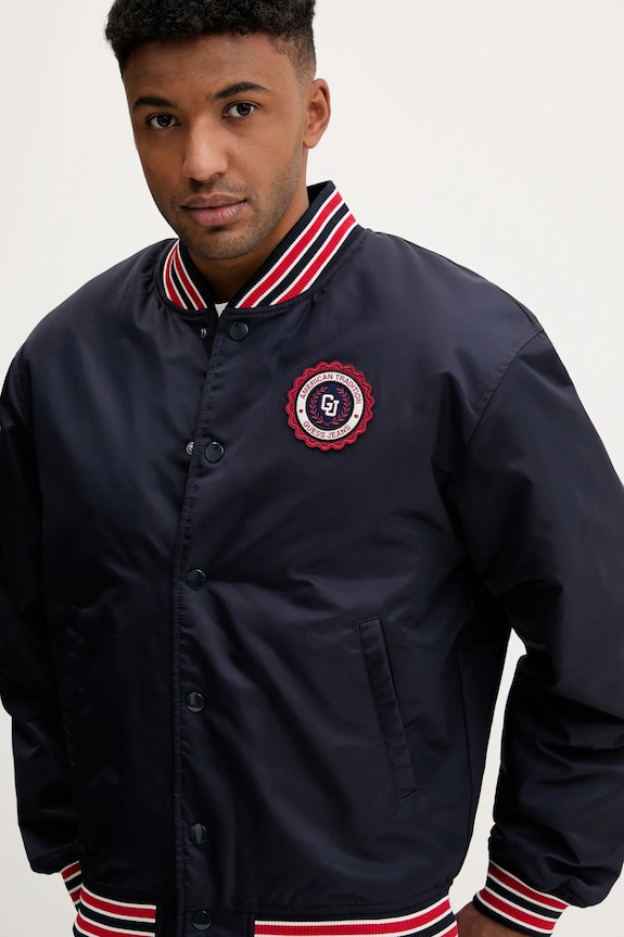 Guess Jeans kurtka bomber granatowy M5YL15.WHAA2