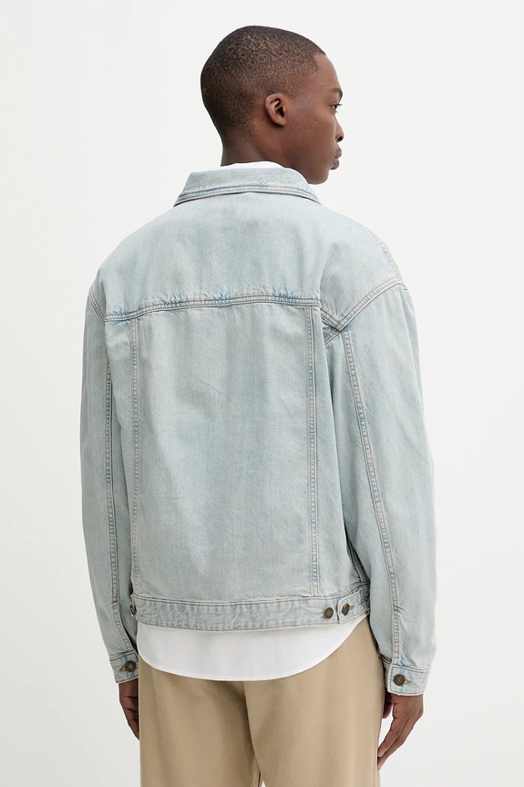 Ρούχα Τζιν μπουφάν Guess Jeans M5YN38.D5M5A μπλε