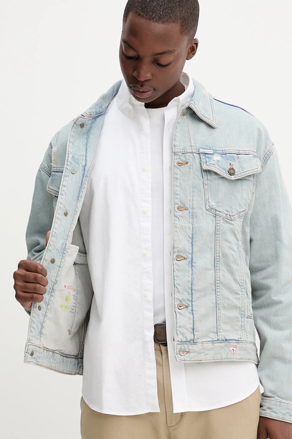 Τζιν μπουφάν Guess Jeans M5YN38.D5M5A