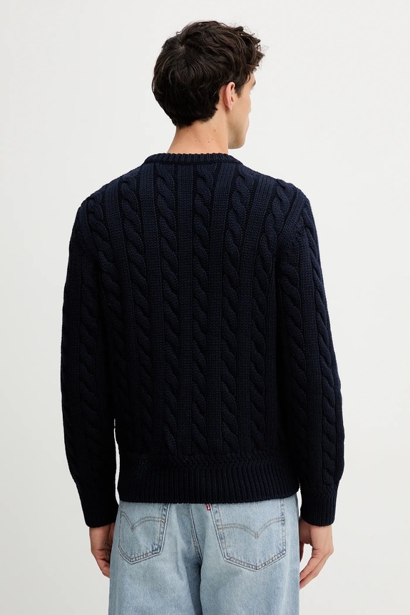 Odjeća Vuneni pulover Bally MKN07V mornarsko plava