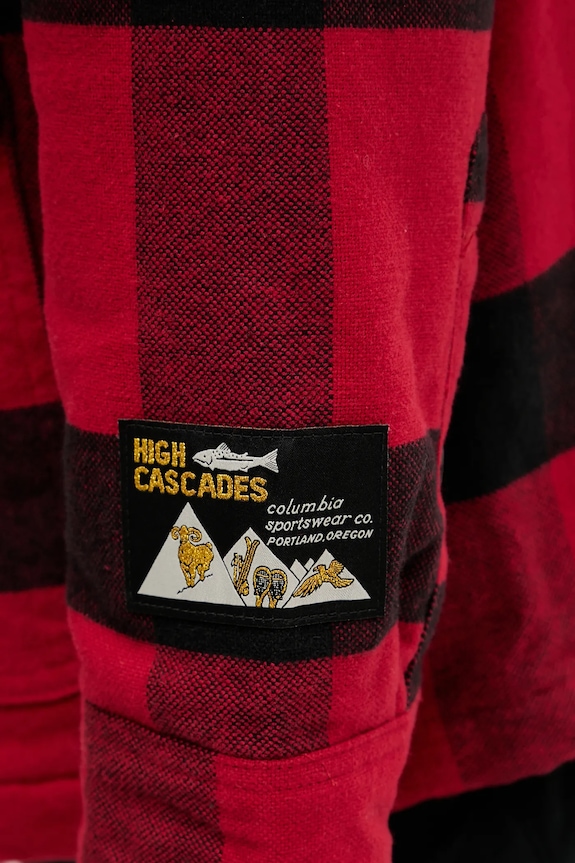 Bavlněná bunda Columbia High Cascades 2138401 červená