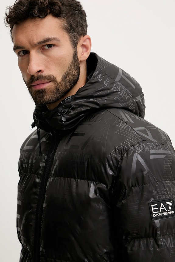 EA7 Emporio Armani rövid kabát fekete AF15969.7M000697