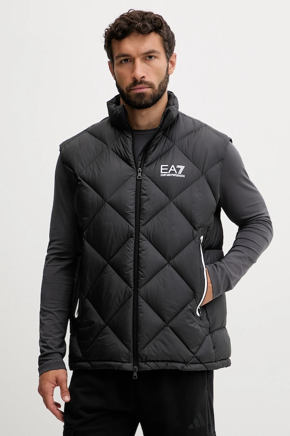 Пуховая безрукавка EA7 Emporio Armani с подкладкой чёрный AF15923.7M001002