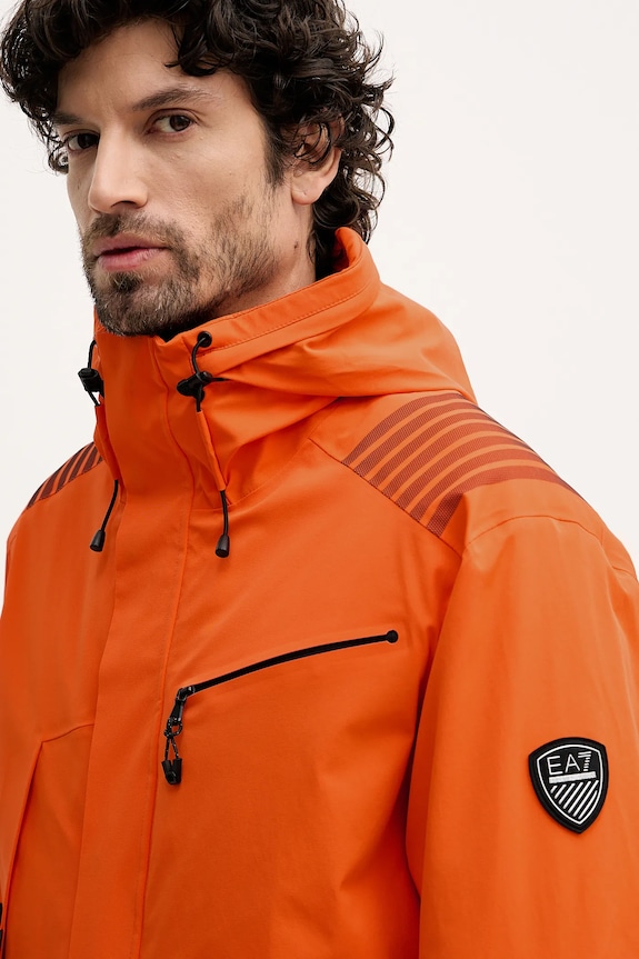 EA7 Emporio Armani geacă de schi portocaliu AF13889.7M000458