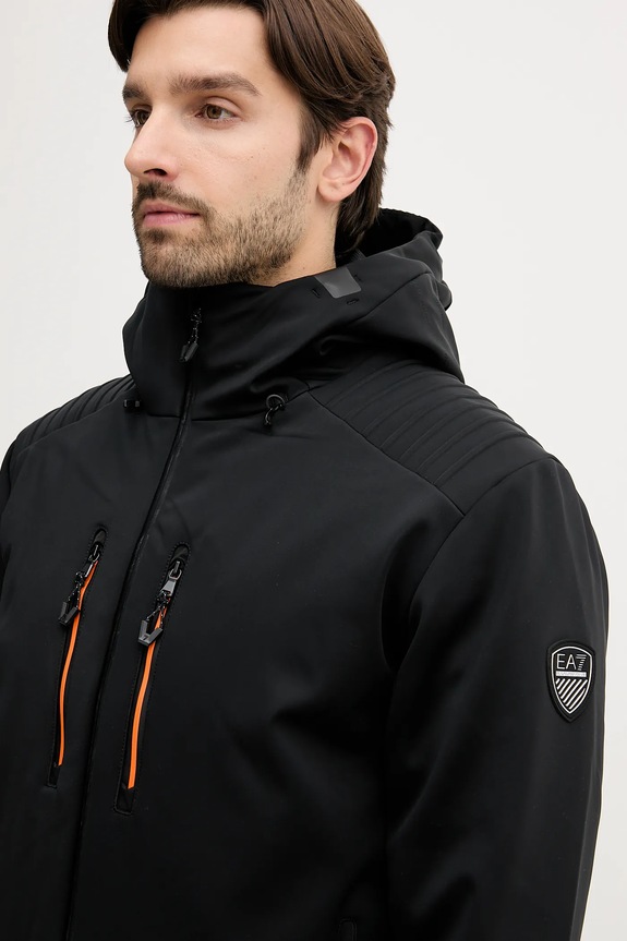 Lyžiarska bunda EA7 Emporio Armani čierna AF13891.7M000462