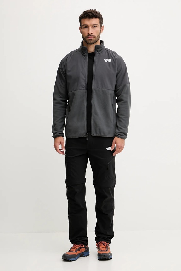 The North Face bluza sportowa Glacier Heavyweight NF0A89JGU8M1 szary SS26