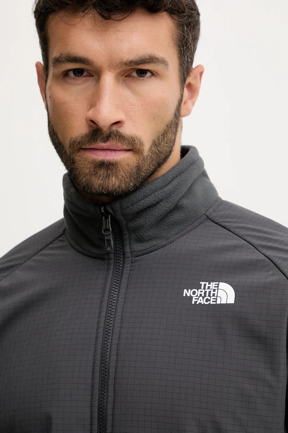 The North Face bluza sportowa Glacier Heavyweight szary NF0A89JGU8M1