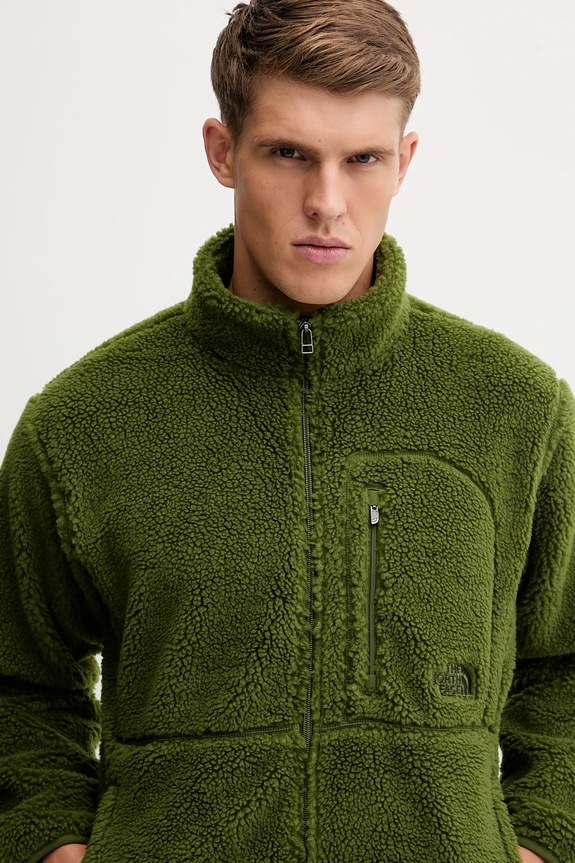 The North Face bluză Extreme Pile 2 Fz Jacket verde NF0A88Y5BRI1