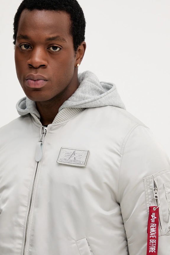 Alpha Industries geacă bomber 128113.666 gri