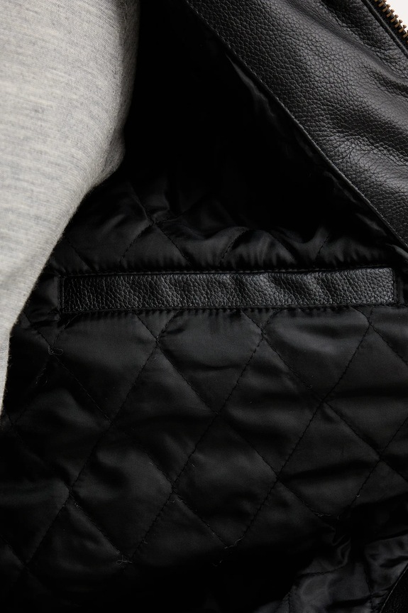 Alpha Industries leather jacket 100109.03 black