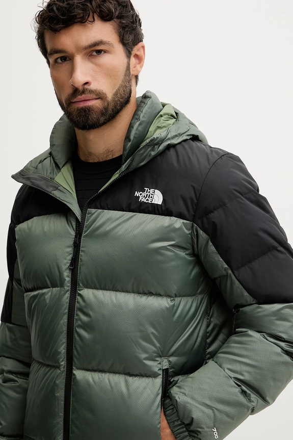 Páperová manšestrová bunda The North Face OUTDOOR zelená NF0A8992EIH1