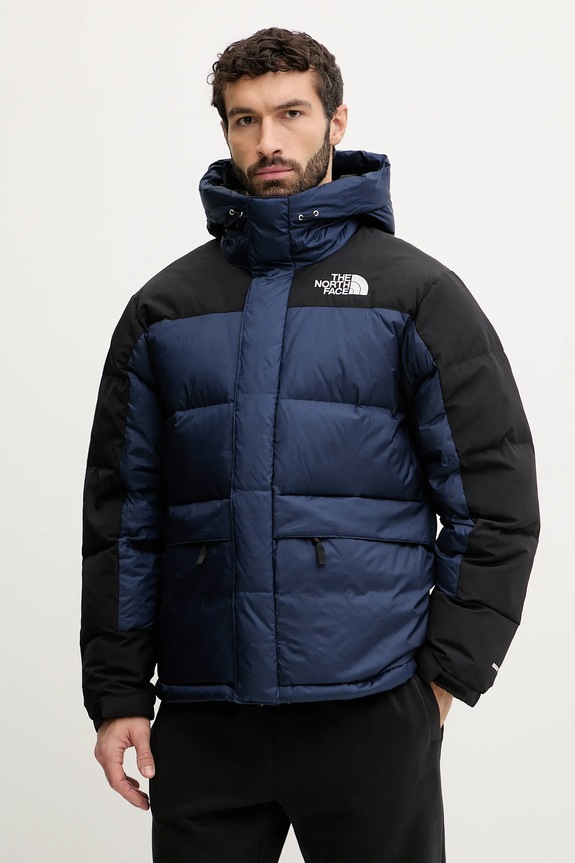 Μπουφάν με επένδυση από πούπουλα The North Face HMLYN Down άλλο σκούρο μπλε NF0A4QYX92A1