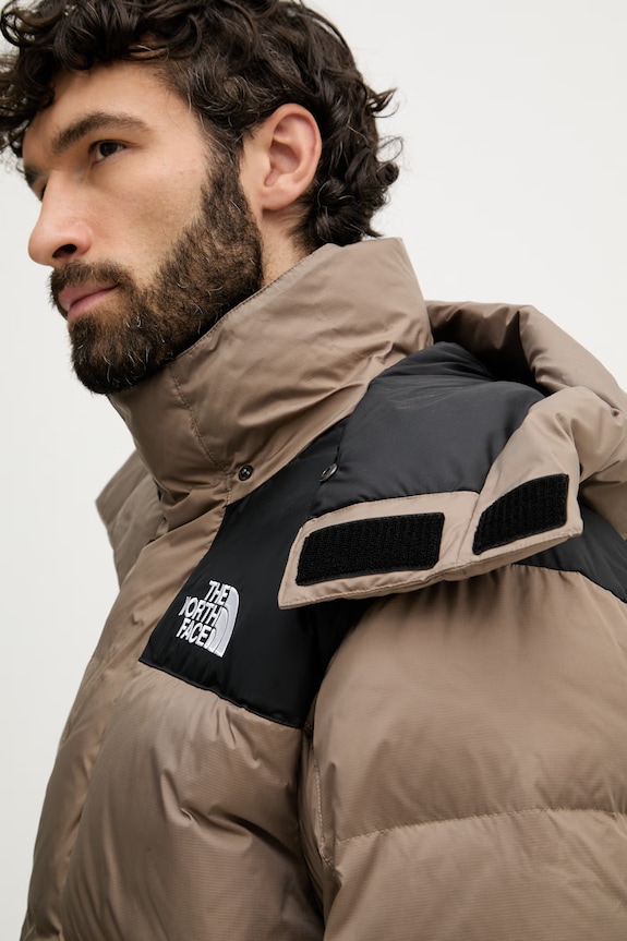 The North Face kurtka puchowa męska brązowy NF0A832GDHL1