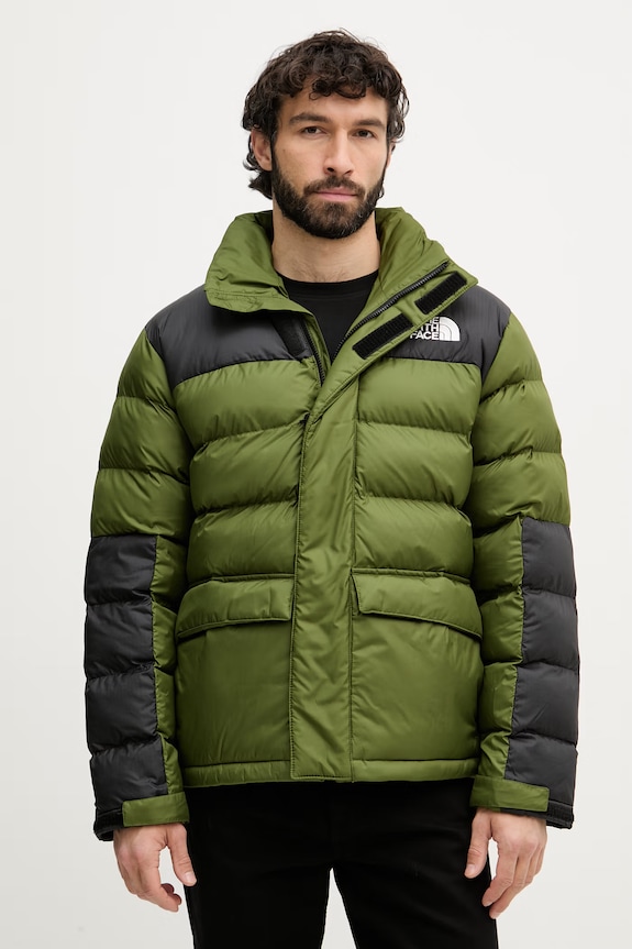 The North Face páperová bunda pánska Limbara jemné zateplenie zelená NF0A89EGBRI1