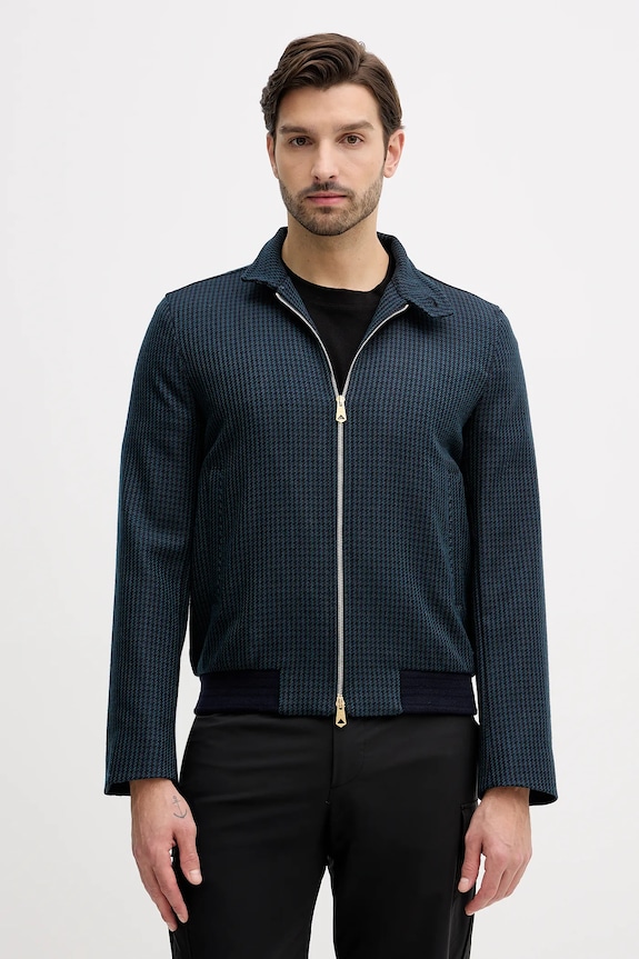Paul Smith kurtka z dodatkiem wełny bez kaptura granatowy M1R.603Z.T02808