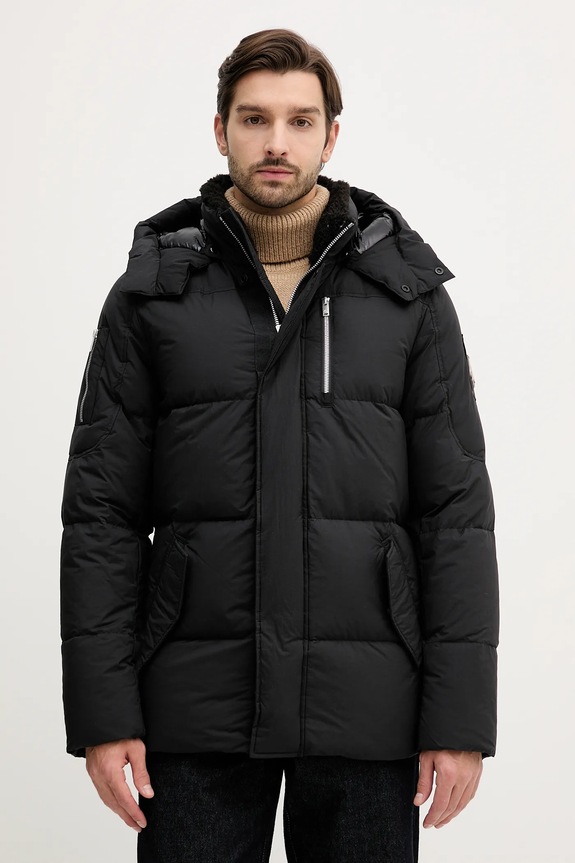 Пухова куртка MOOSE KNUCKLES EVEREST з утепленням чорний M35MJ146
