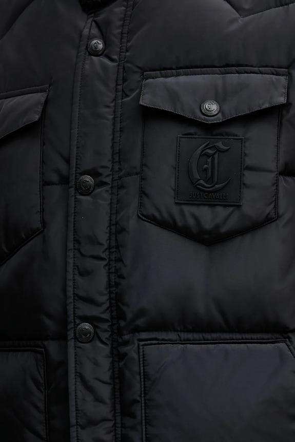 Just Cavalli geacă 79OAS407.CQUD4 negru