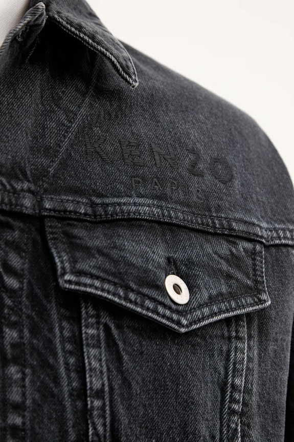 Kenzo kurtka jeansowa FF65DV3026C4 czarny