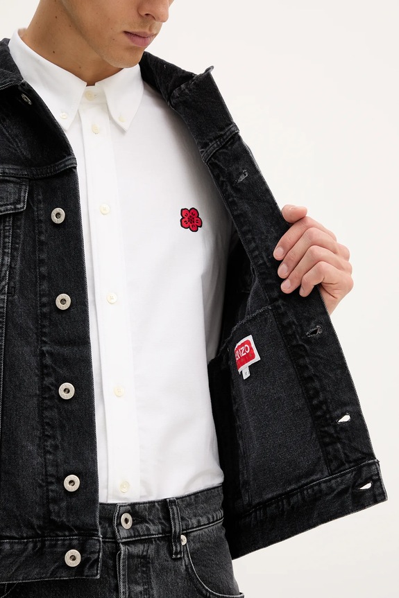 Kenzo kurtka jeansowa FF65DV3026C4