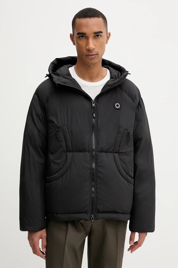 Пуховая куртка Kenzo с утеплением чёрный FF65OU1449NK